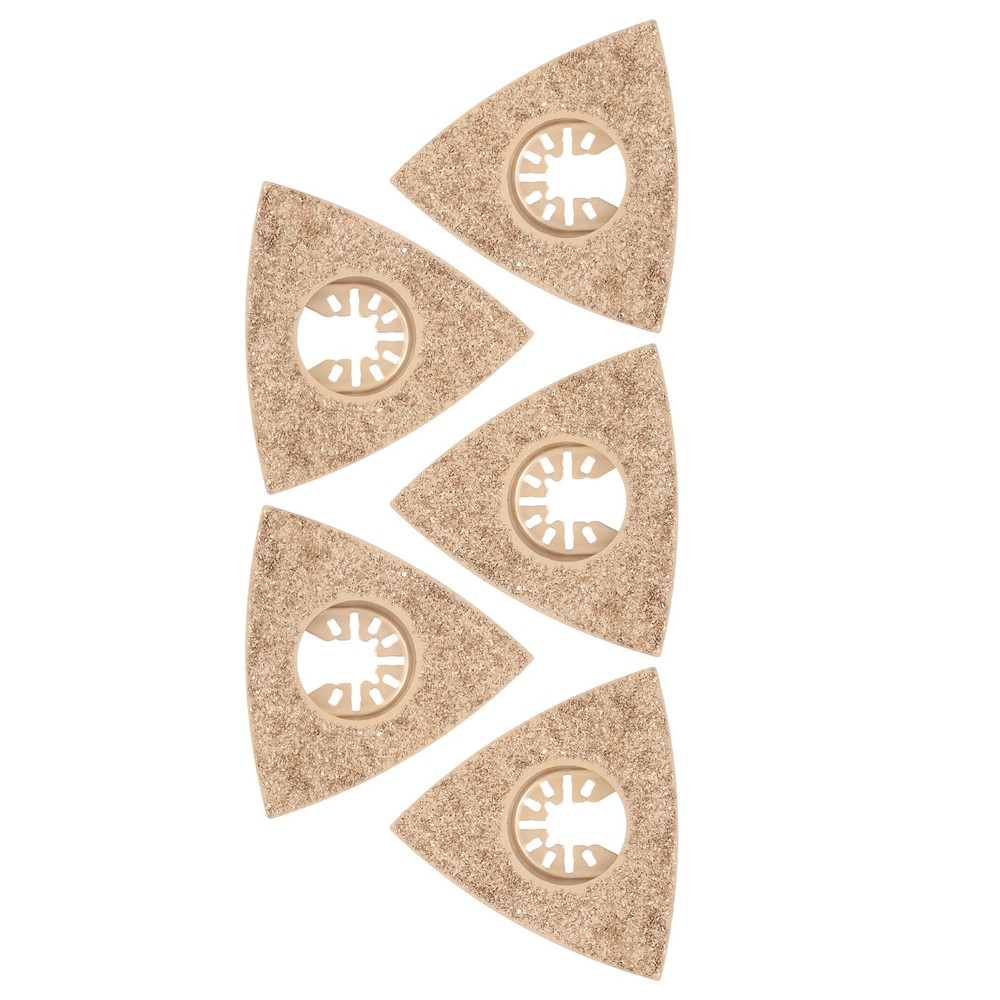LABLT 5× Oscillating Multitool Triangular Carbide Grit Rasp Blades Sanding Pads