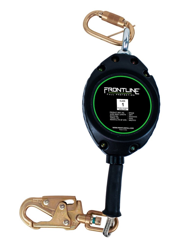 Frontline RPG20 Cable 20' SRL with Steel Snap Hook End