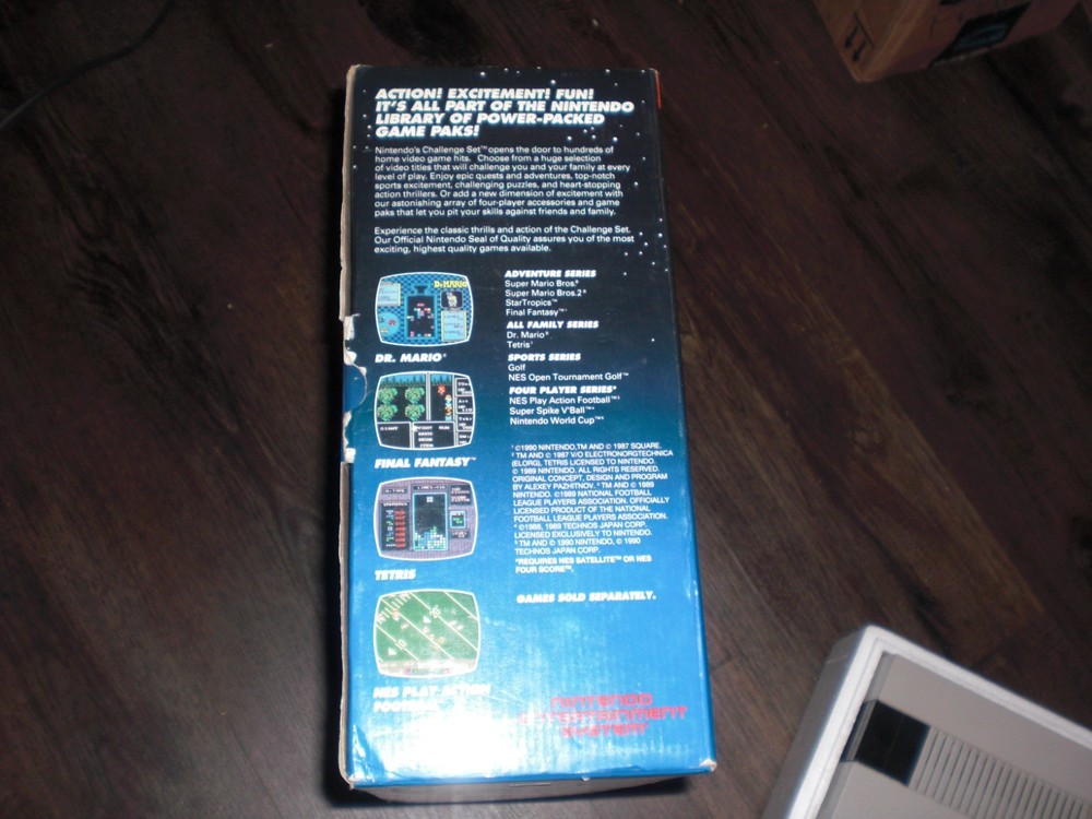 NES Nintendo Entertainment System Console Challenge Set CIB Box System w Foam