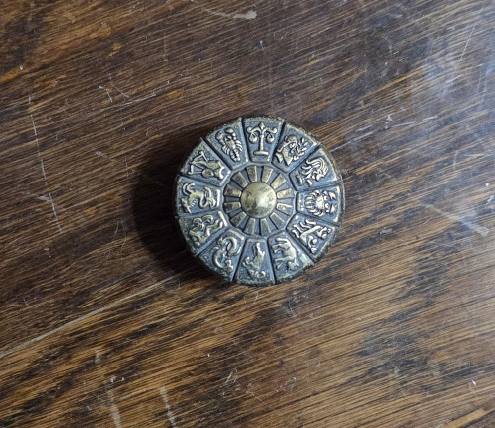 x3 Vintage Ajax Zodiac Drawer Pulls Knobs Handles