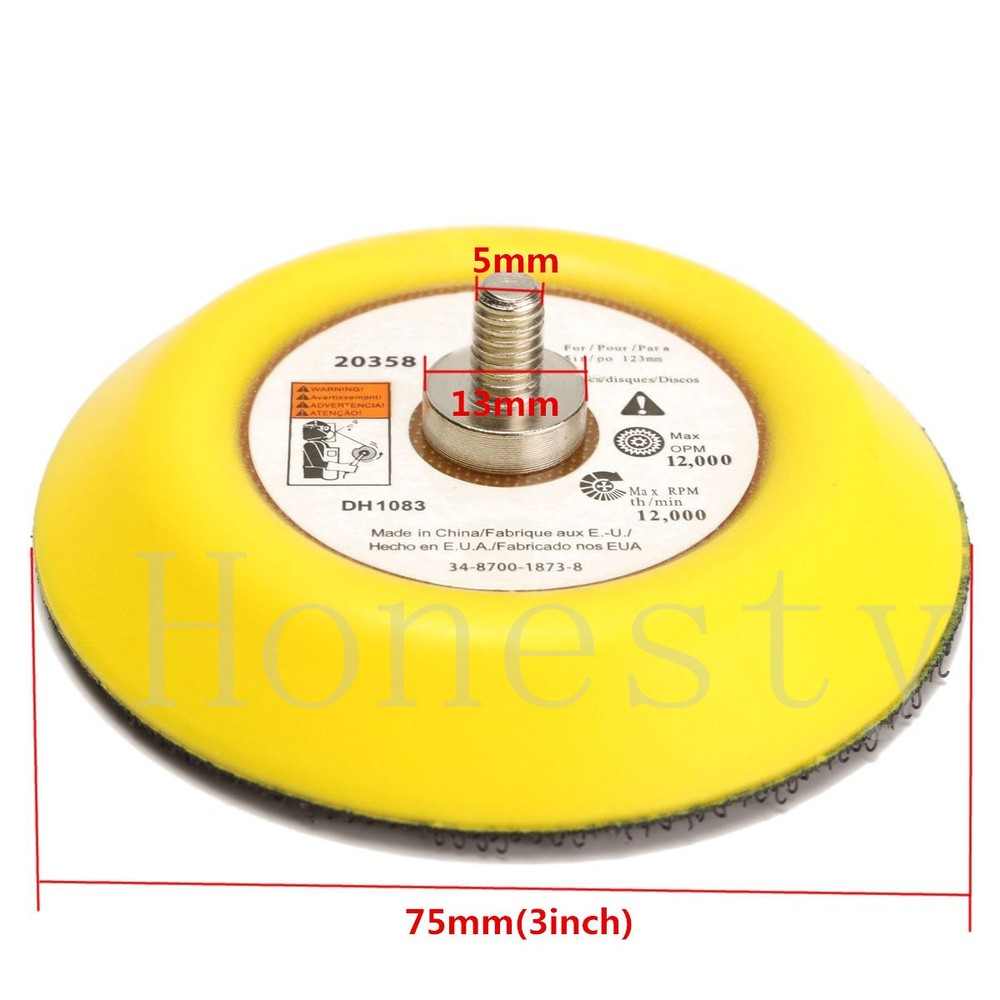 Polishing Sander Backer Plate Napping Hook And Loop Sanding Disc Pad 2"/3"/4"