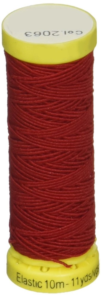 Gutermann Thread Elastic 11 Yards-Red,Crochet Thread