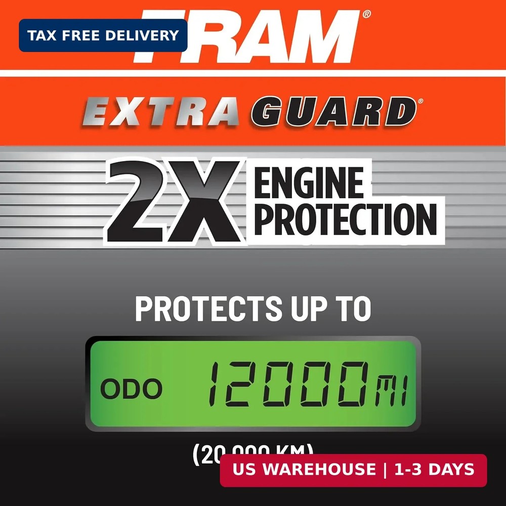 FRAM Extra Guard CA11426 Replacement Engine Air Filter for Select Toyota Models,