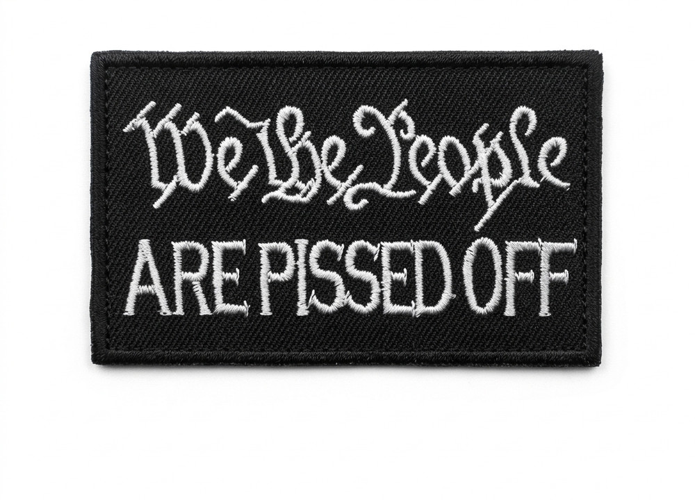 We The People Hook and Loop Second Amendment Morale Patch 3x2 Inches