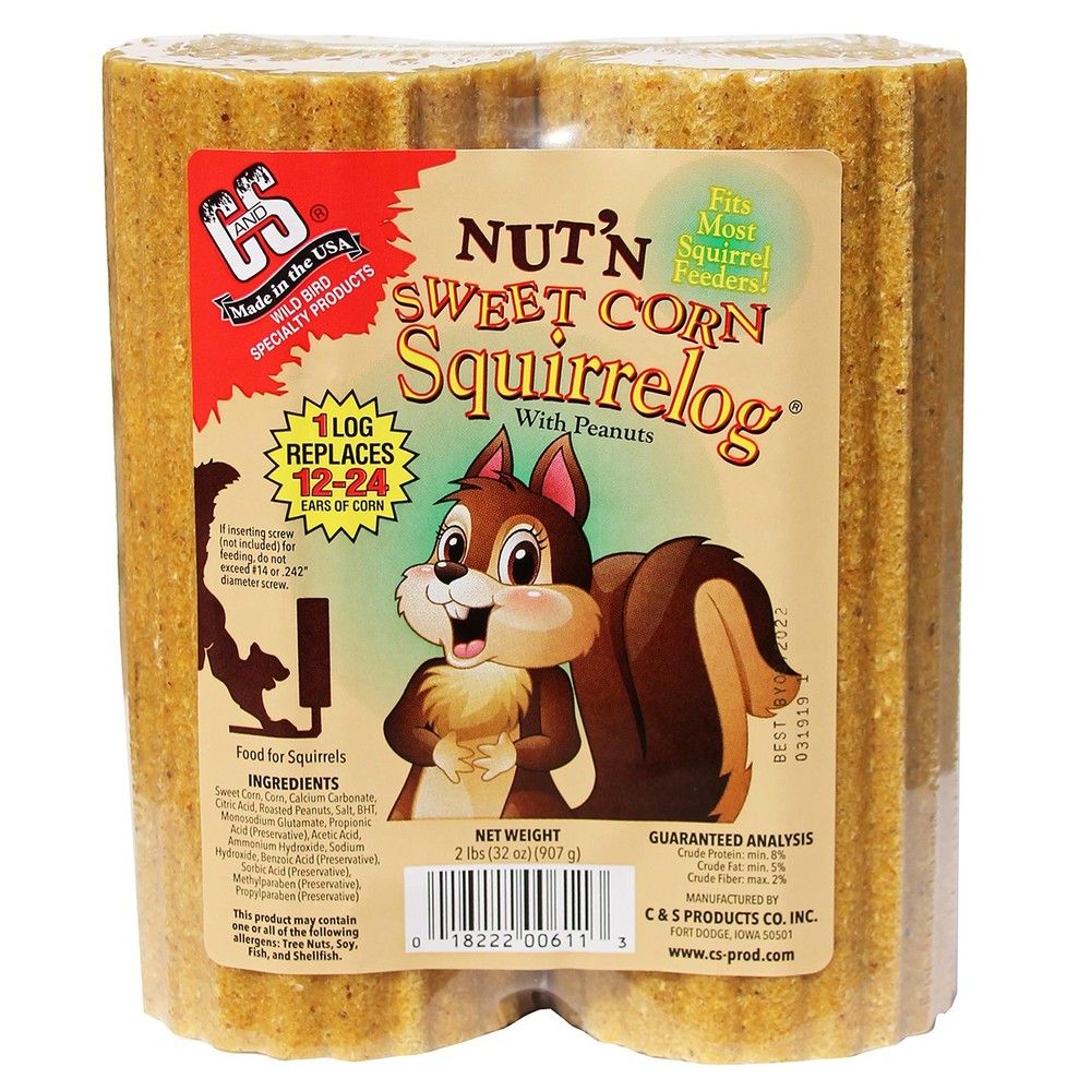 GC - C&S Nut'n Sweet Corn Squirrelog, Single Pack Refill