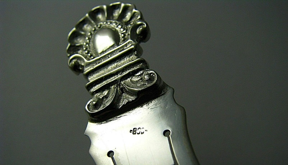 SOLID SILVER BOOKMARK CLIP PAGE MARK 800 Silver ca1960s Excel Cond Rare