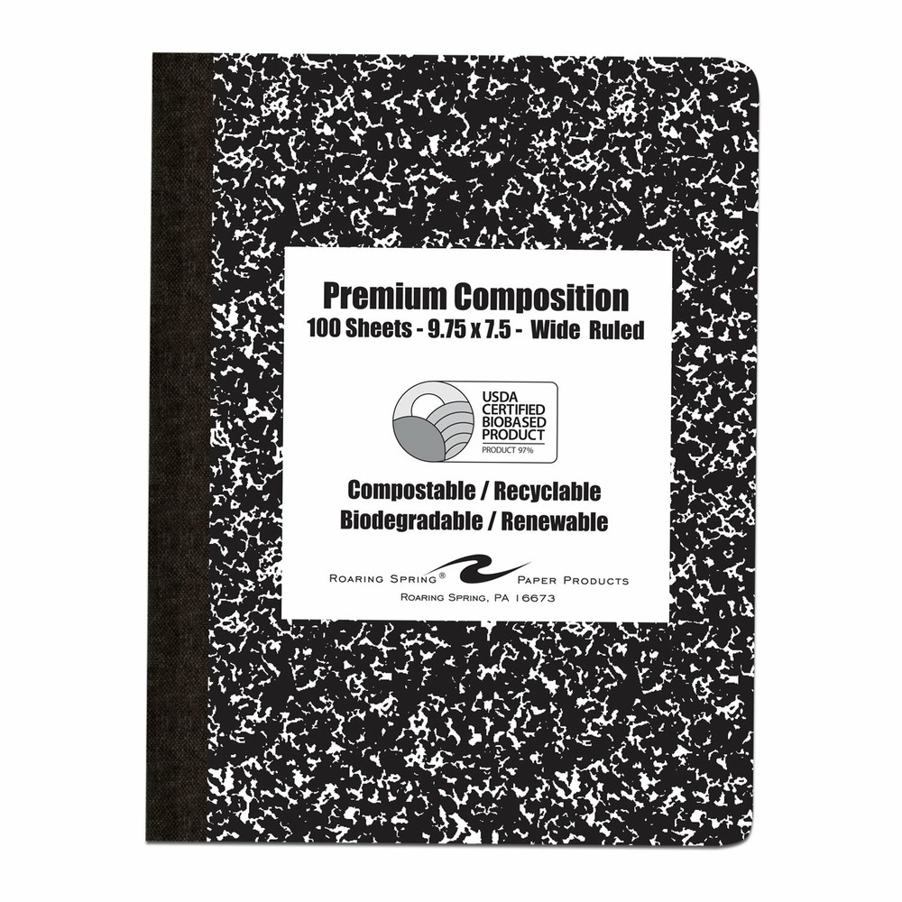 Roaring Spring Bio-Preferred Composition Book, 80 sheets