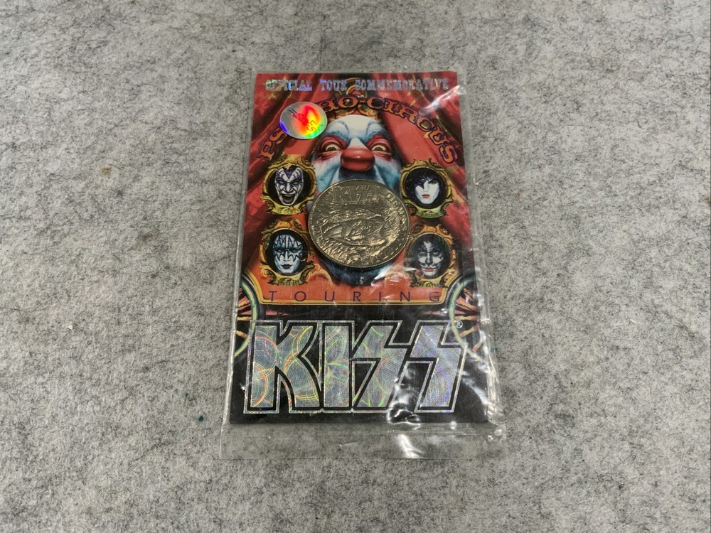 Vintage 1999 KISS Psycho Circus Coin Official Tour Commemorative Gene Simmons