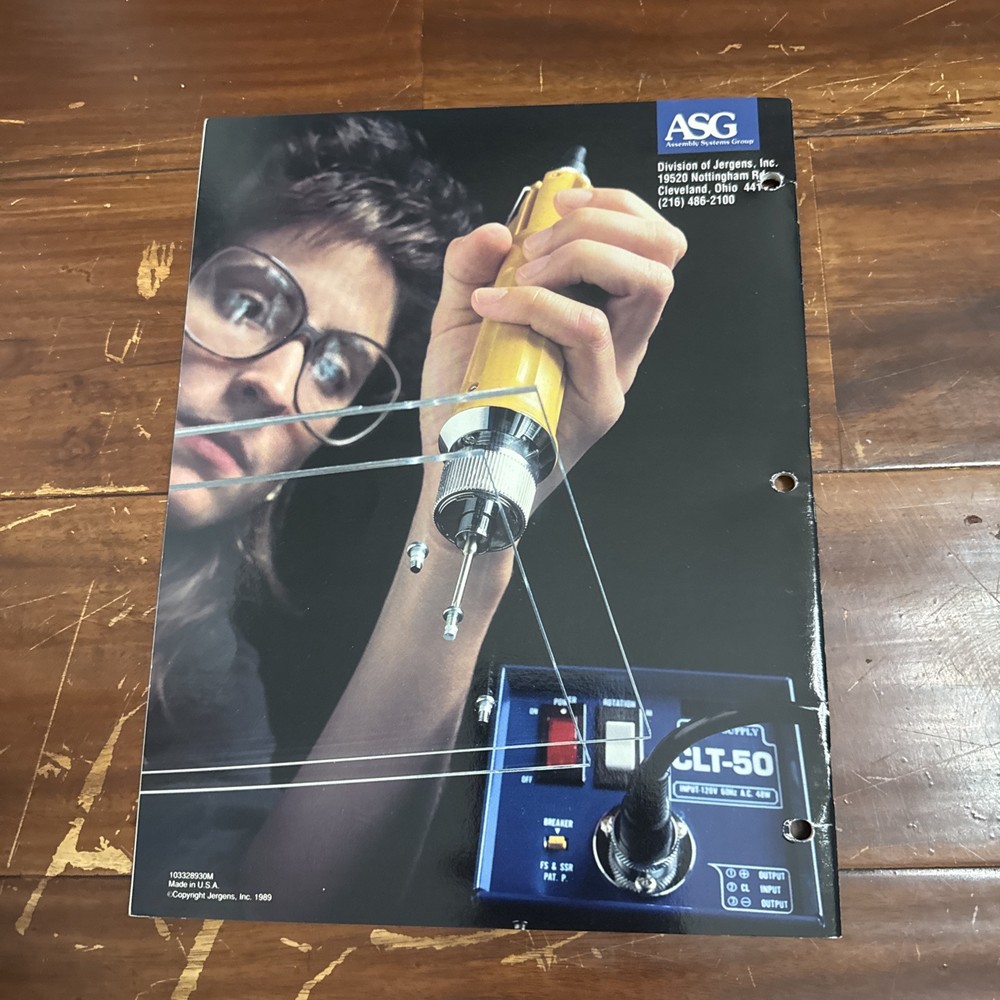 ASG Assembly Systems Group Controlled-Torque Screwdrivers Catalog