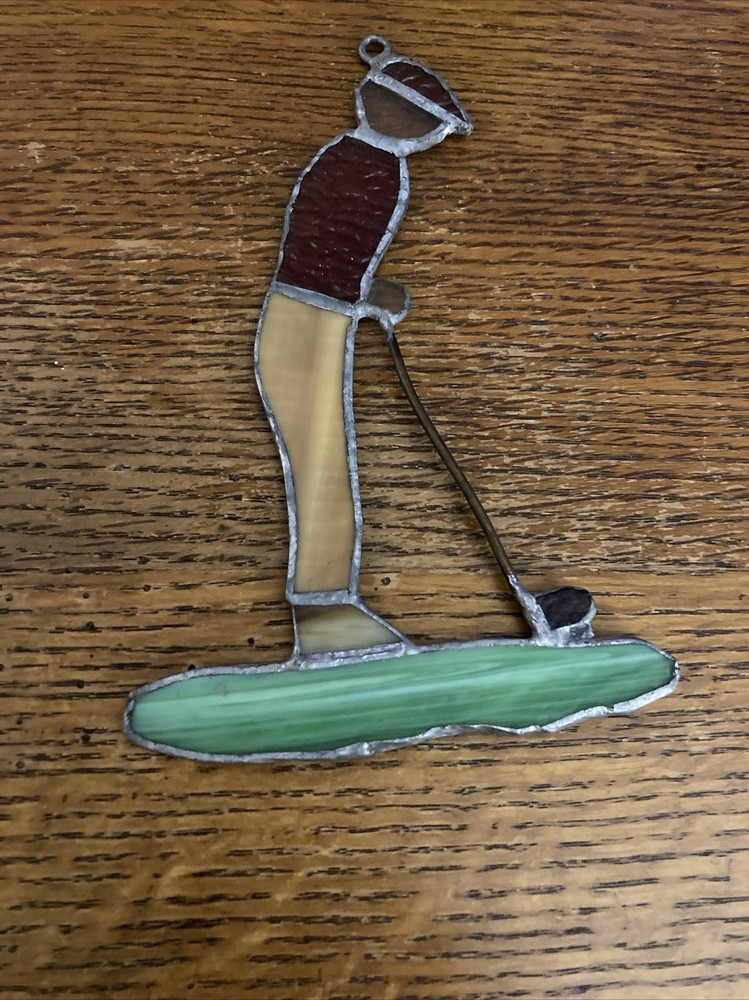 Vintage 7’’ Man Putting Golf Suncather