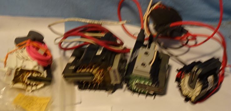** Lot # 13 - 4 DIFF - High Voltage - FLYBACK TRANSFORMERS - probably unused