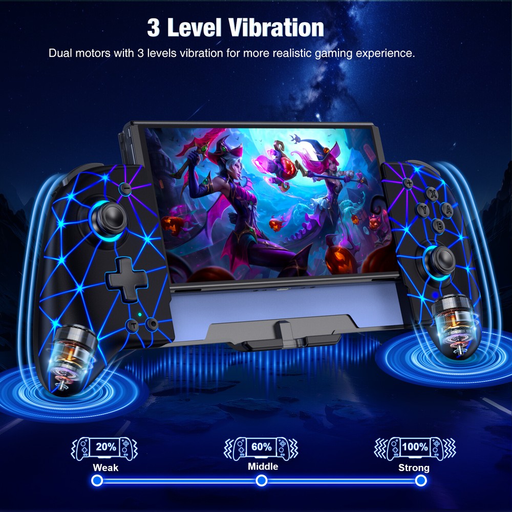 Wireless Joypad Controller,One-Piece Controller for for Nintendo Switch/OLED