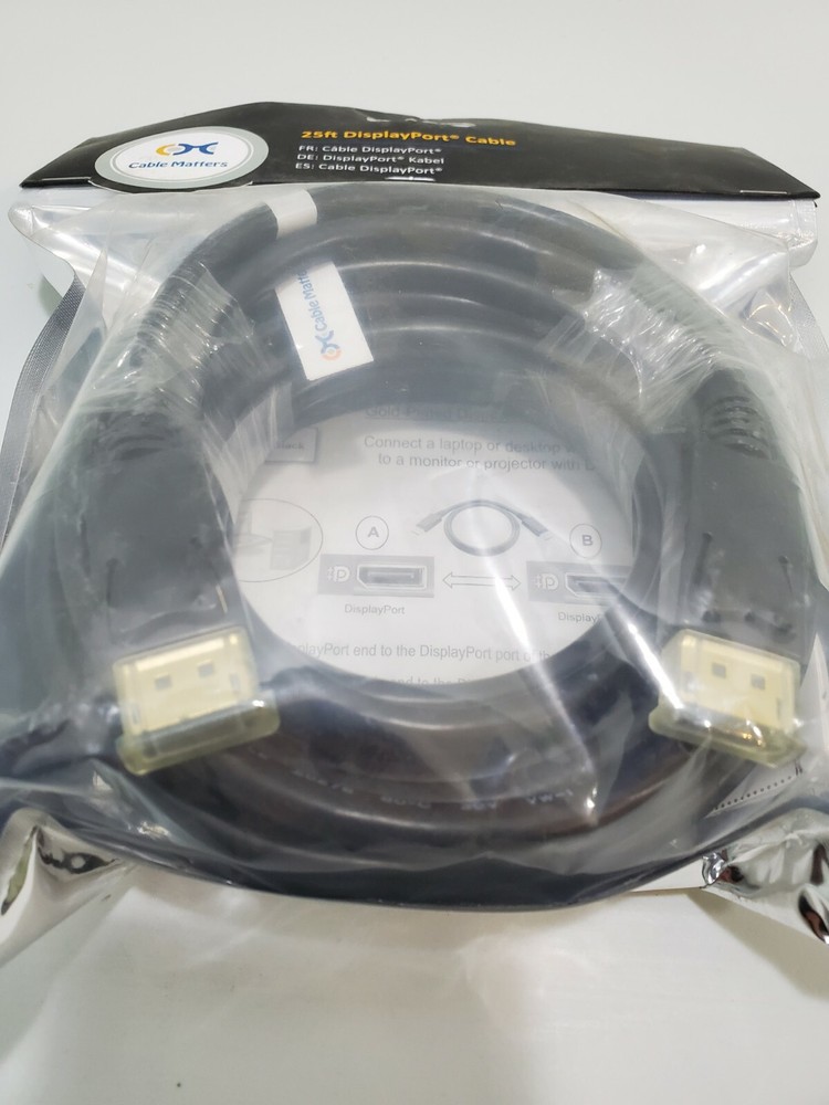 25ft Display Port Cable (DP)