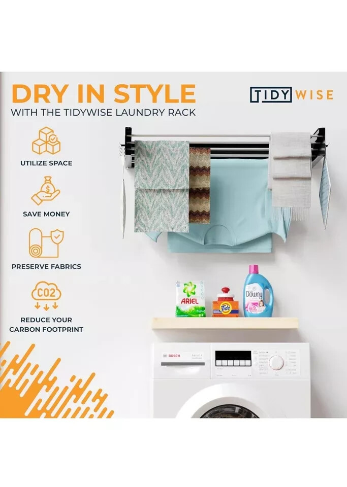 Wall Mounted Drying Rack - Clothes Drying Rack Wall Mounted - Collapsible