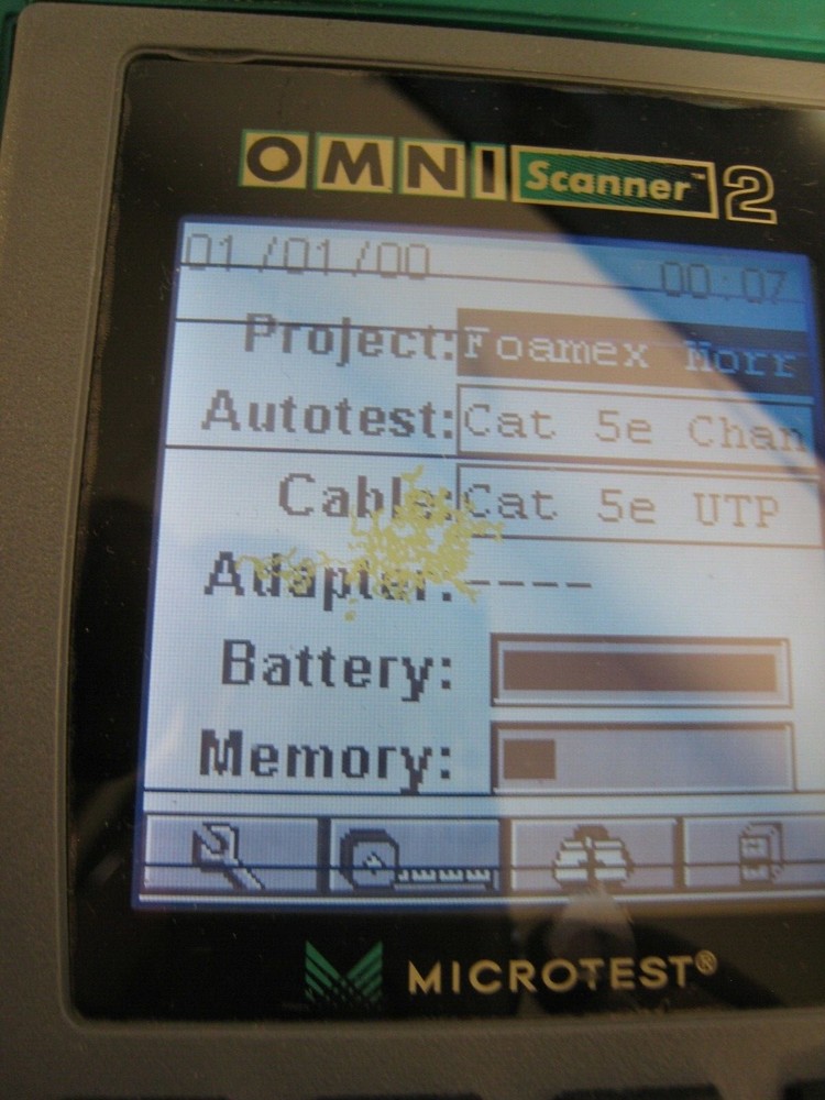 Fluke Networks Microtest OMNIScanner Cat6 Cat5e Digital Cable Analyzer