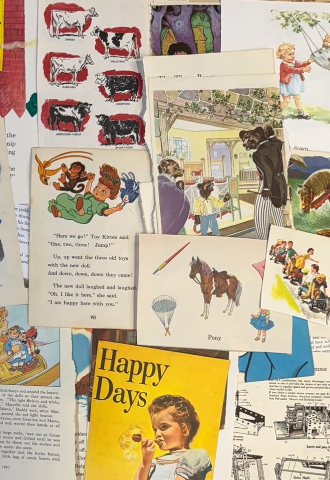 Vintage Childrens Junk Journal Kit