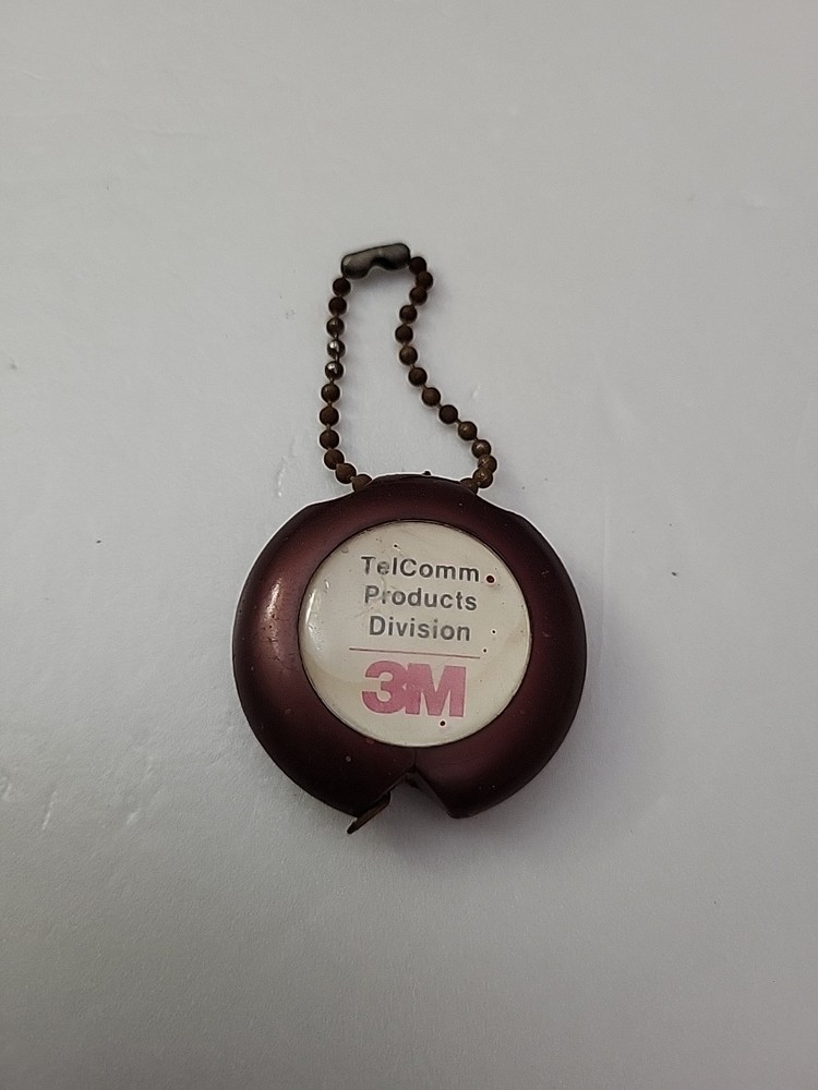 3M TelComm Products Division Tape Measure Keychain