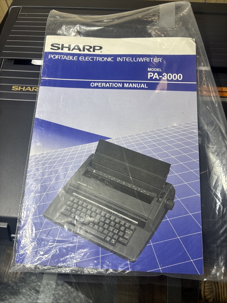 Sharp PA-3000 Portable Electronic Intelliwriter typewriter Tested