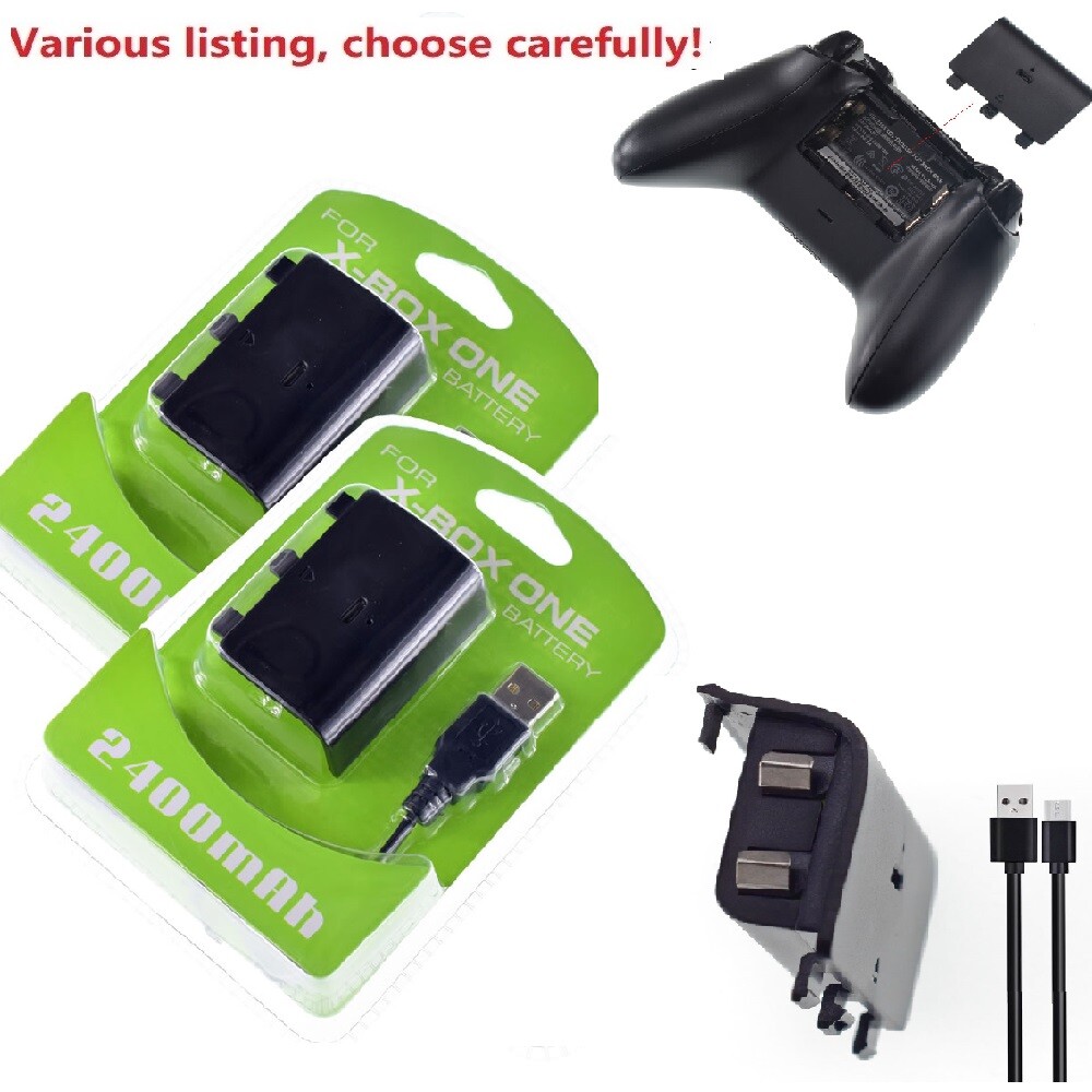 Rechargeable Battery For Xbox One S E Wireless Controller + USB Cable charger