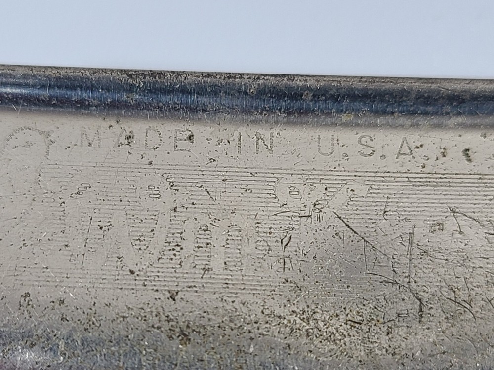 M Hohner Professional Harmonica Silver Bronze Solid Rectangular USA Made Vintage