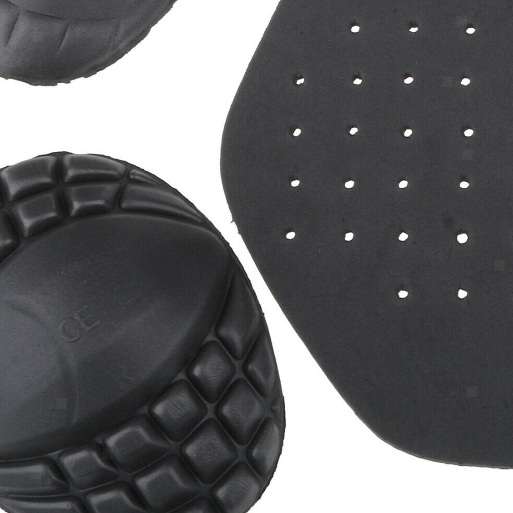 Motorcycle Jacket Lining Protectors Pad Shoulder Elbow Back Armor Black 5PCS