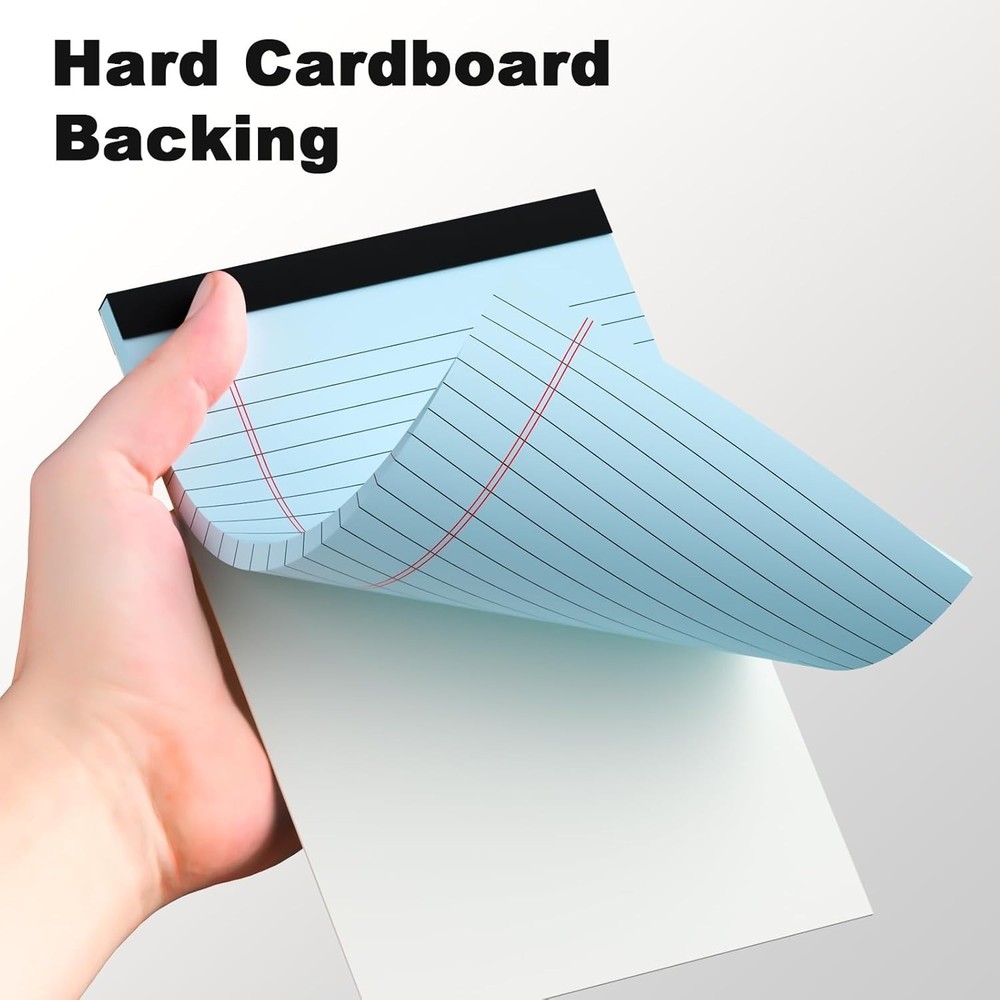 Durable 5 Pack Multicolor Notepads - 30 Sheets for Effective Note Taking