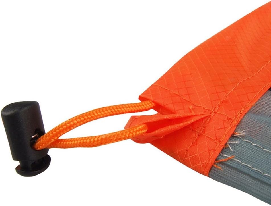 Tbest Ultralight Stuff Sacks Mesh Drawstring Storage Bag M-Orange, Orange