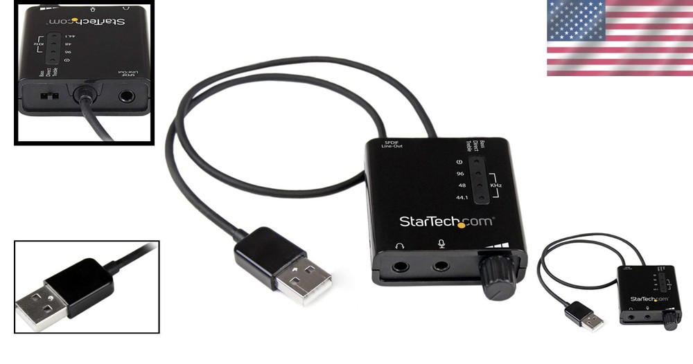 ICUSBAUDIO2D Sound Card - SPDIF Digital Audio & Mic Support