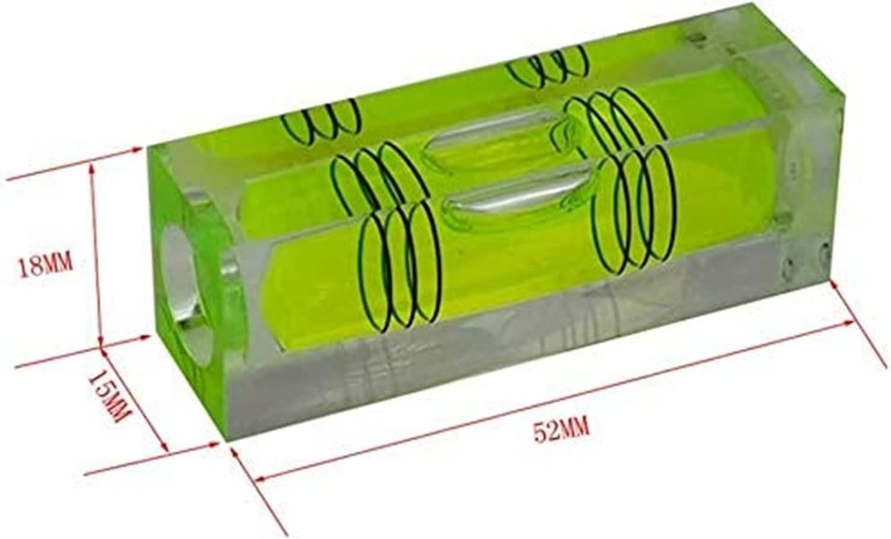 High Precision Mini Level Bubble Small Horizontal Bubble Three Line Horizonta...
