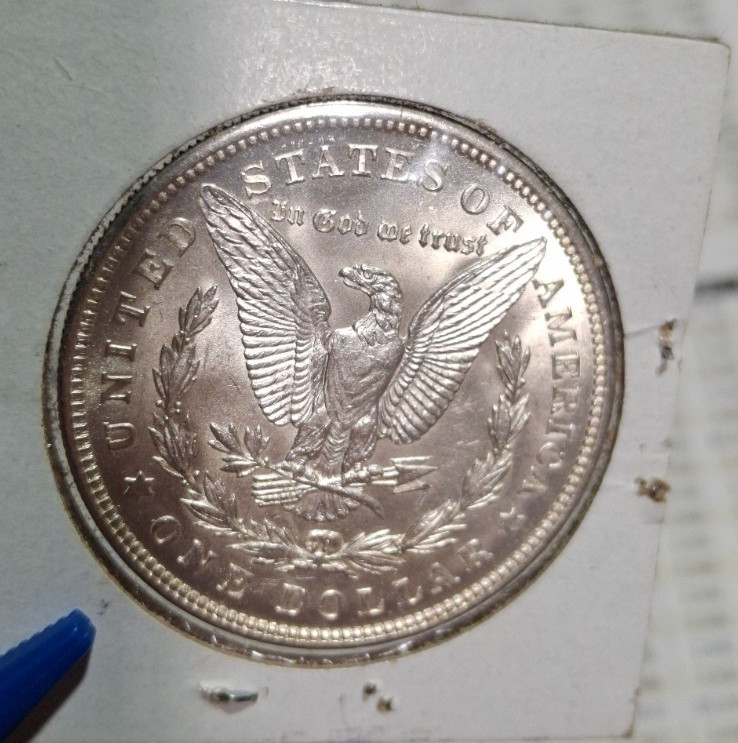 1921 Morgan Dollar, 90% Silver, Uncirculated