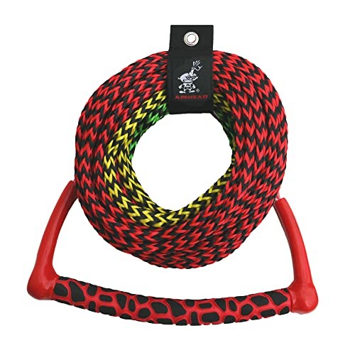 Airhead Ski Rope, 3 Section, Radius Handle, Multi Colored