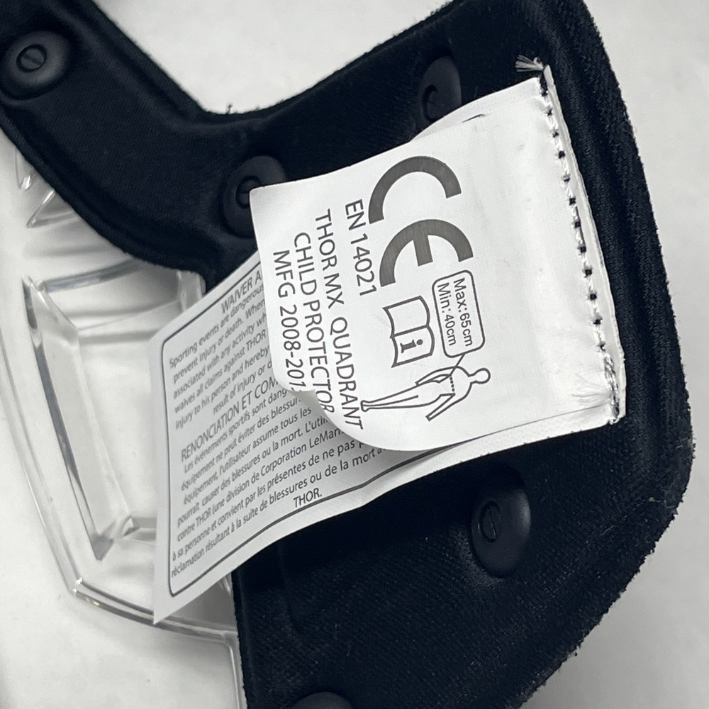 THOR Racing Chest Protector 40-60lbs Black