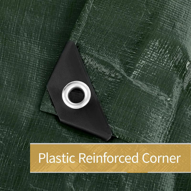 Heavy Duty Tarp Poly Tarpaulin Boat Tent Waterproof Outdoor Canopy Shade Cover