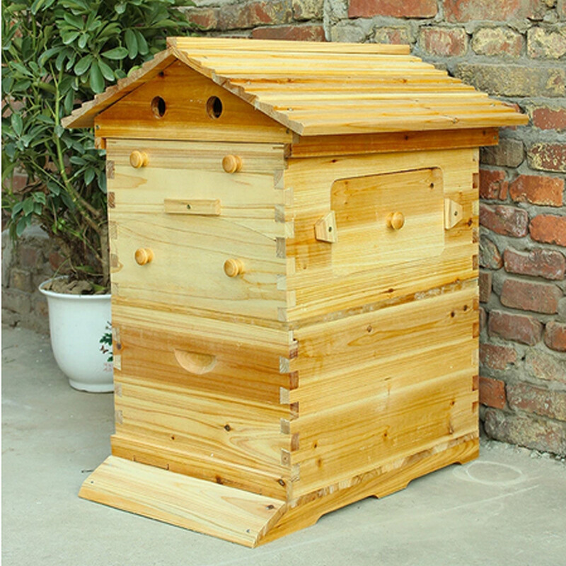 Upgrade 7X Auto Honey Hive Beehive Frames + Beekeeping Brood 2 Layer Box house