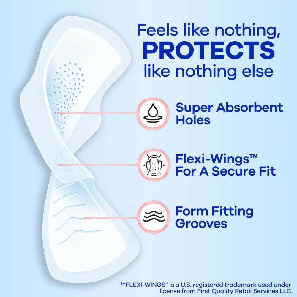 (5 Pack) Always Pads, Infinity with Wings, Size 2, Heavy, Unscented, 16 Count