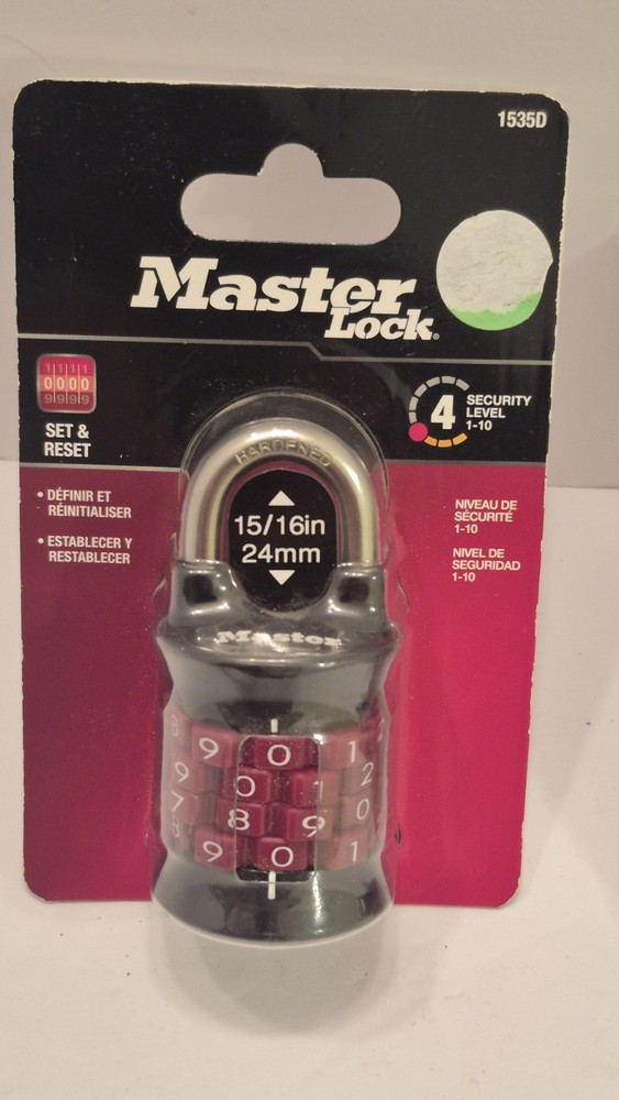 2 Master Locks 1535D | Customizable Combination Padlocks New