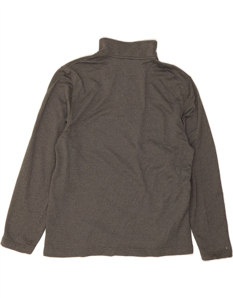 IZOD Mens Zip Neck Pullover Tracksuit Top Medium Grey Polyester DS83