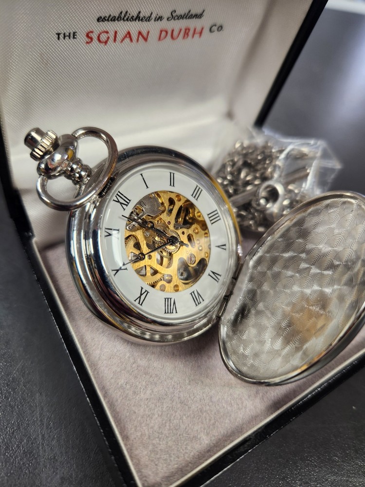 Sgian Dubh Thistle Automatic Pocket Watch - Pw112m