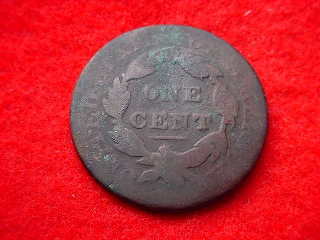 1827 CORONET HEAD LARGE CENT COPPER COIN! #755