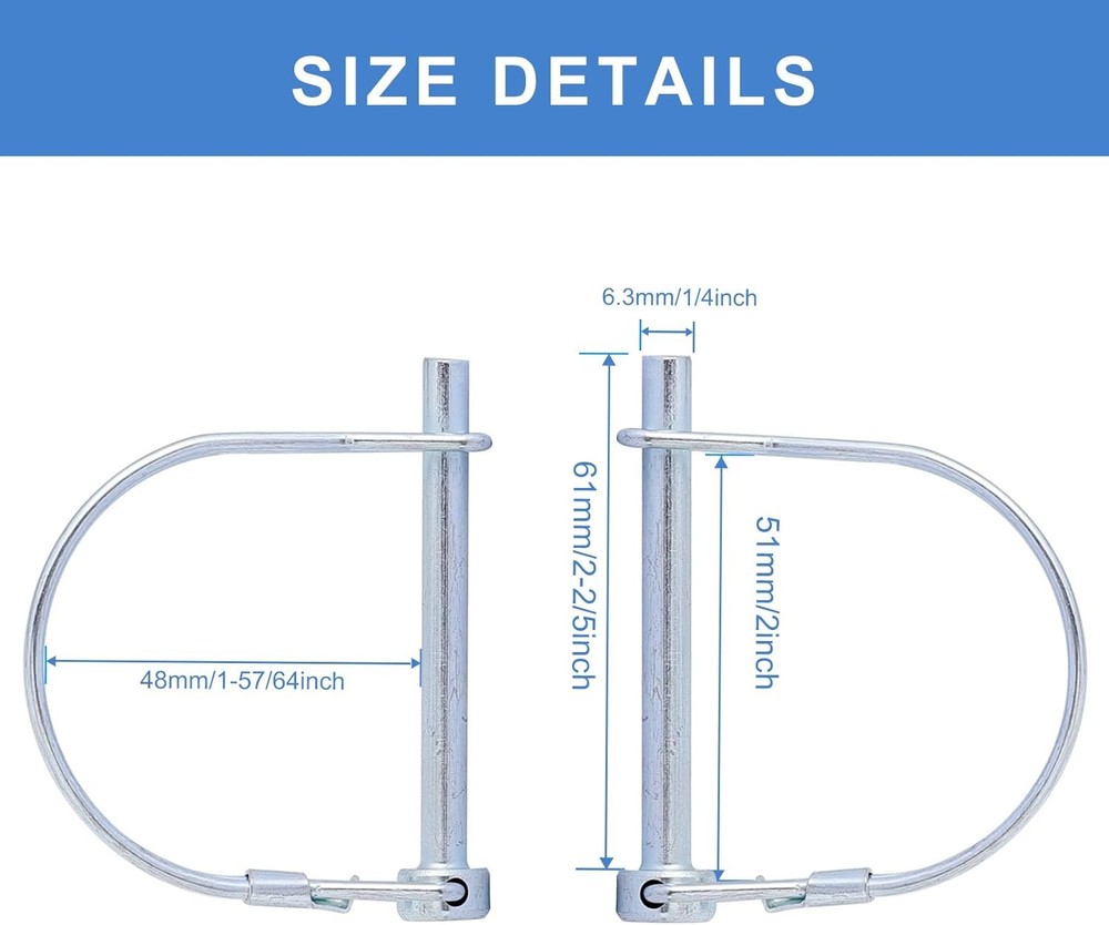 Heavy Duty Zinc Plated Spring Locking Pins