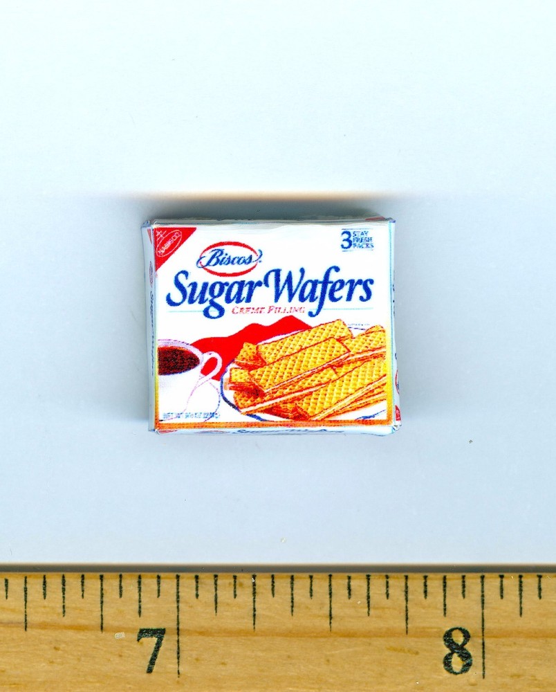 Dollhouse Miniature Size Sweet Wafer Cookie Box