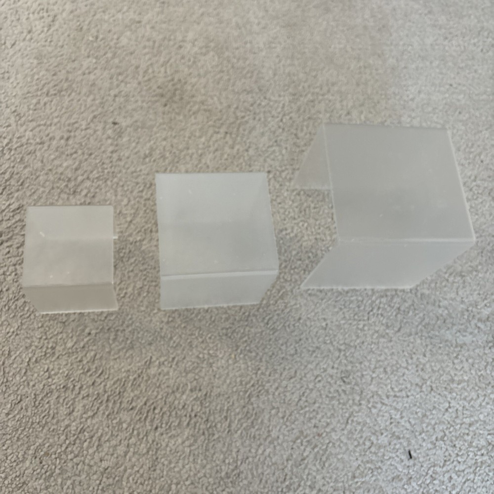 3 Pcs Acrylic Risers for Display, Acrylic Display Riser, Clear Display Stands