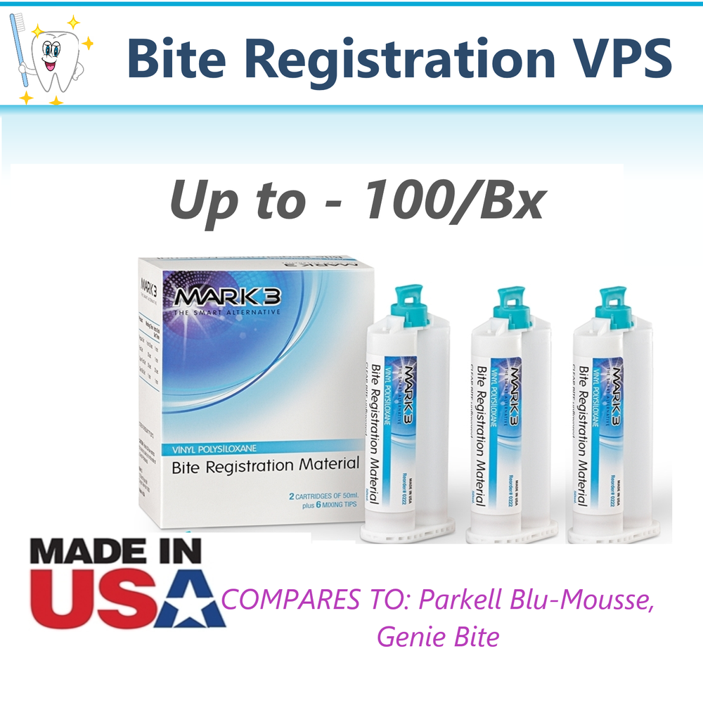 Dental Bite Registration VPS Impression Material Regular Set, Super Fast Set