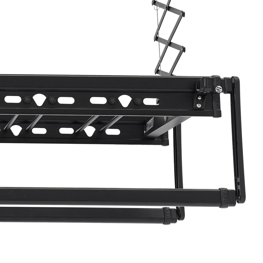 Electric Retractable Airing Rack Clothes Drying Rack W/ Remote Control & Light