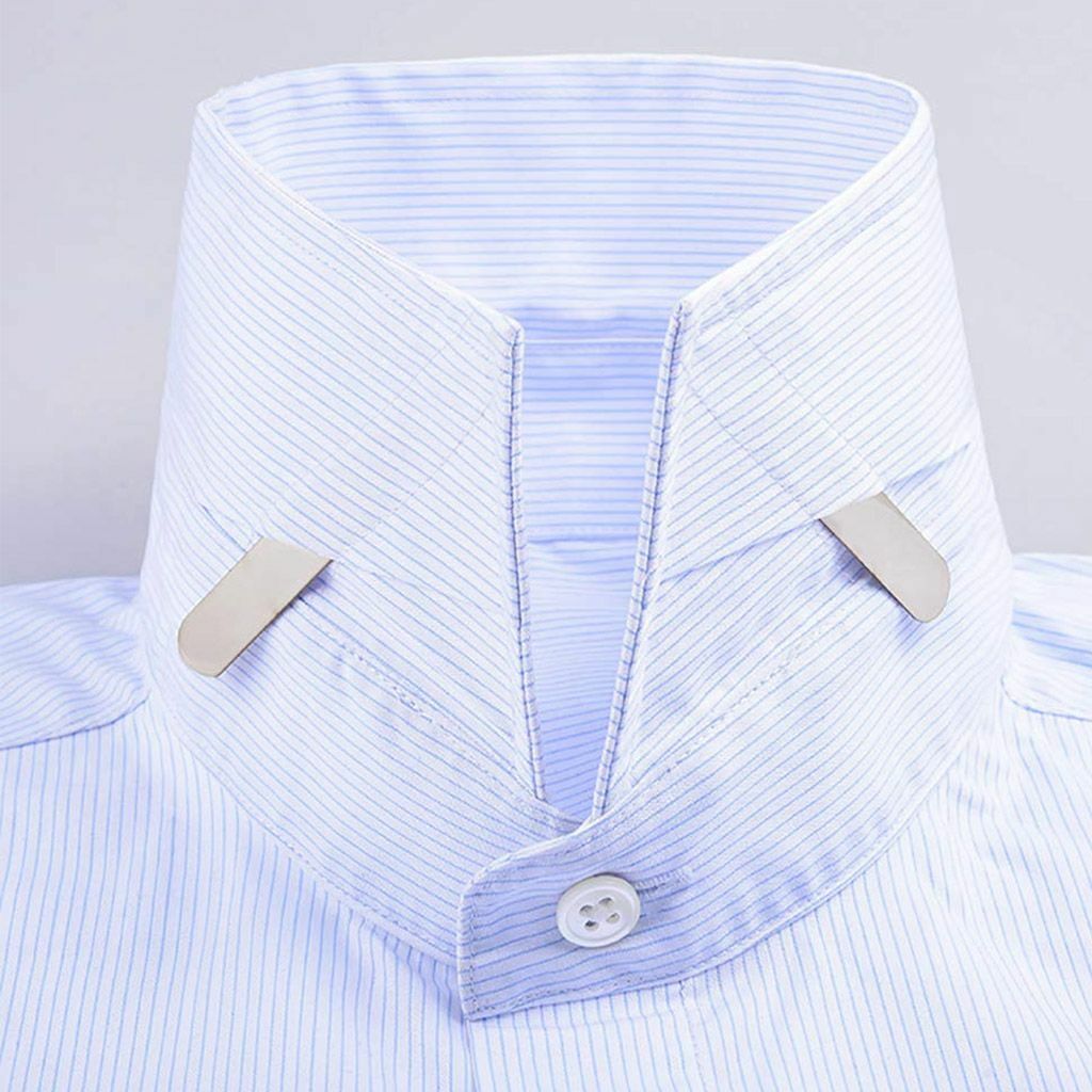 20/36/40Pcs Metal Collar Stays 10 Magnets 4 Sizes With Box For Men Dress Shirts