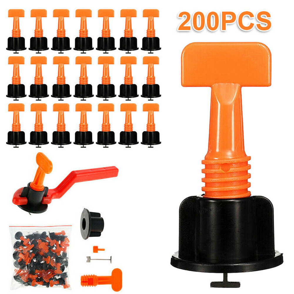 100PC-400pcs Tile Leveling System Kit Reusable Tile Spacer Wall Floor Clips Tool
