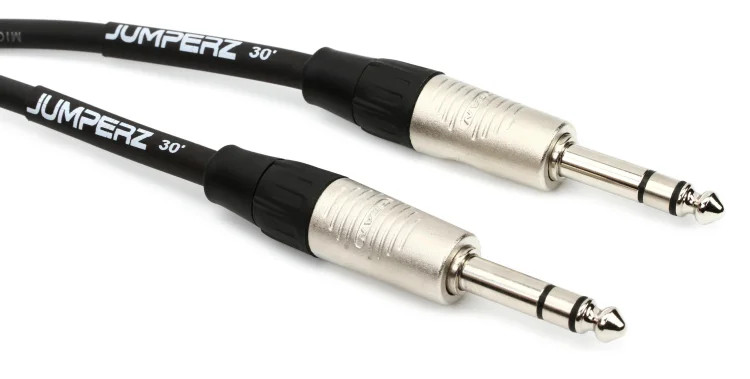 JUMPERZ JB2TRS-30 Blue Line TRS Cable - 30' TRS