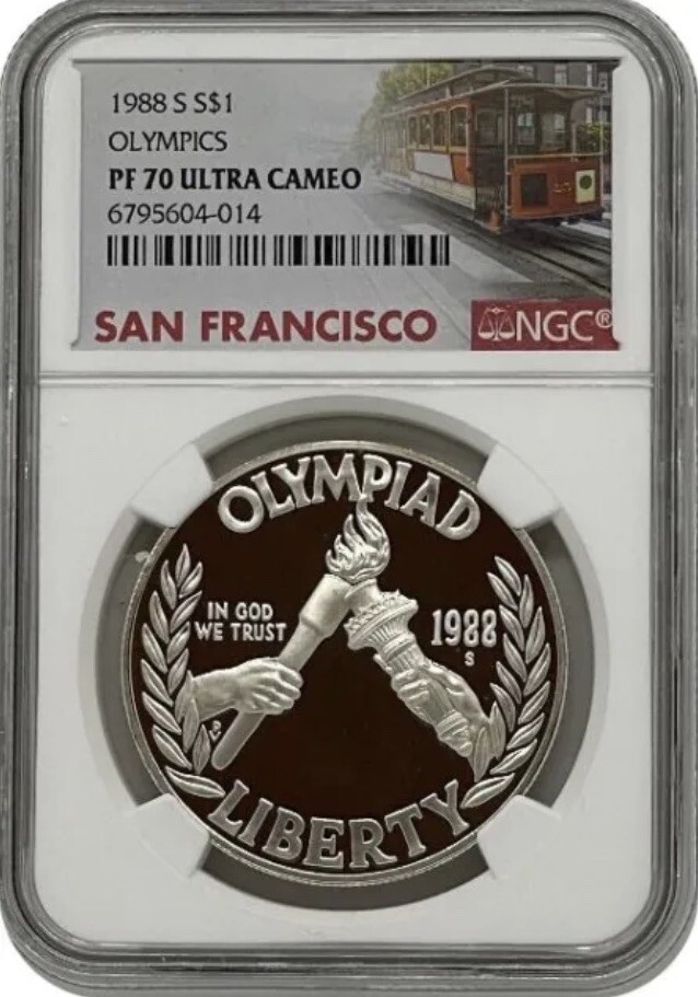 1988 OLYMPICS Silver Dollar NGC PF70 💥FLAWLESS QUALITY💥