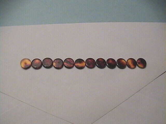 PREMIUM TORTOISE SHELL FINGERBOARD DOT POSITION MARKERS - 1/4" CELLULOID NITRATE