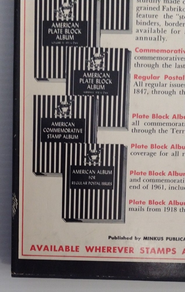 Minkus New American Stamp Catalog 1963 Edition with Dust Jacket